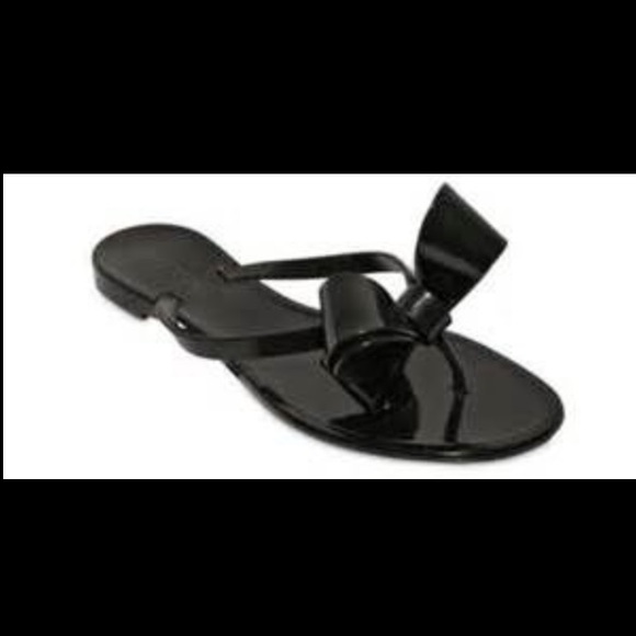 VALENTINO couture bow jelly flip flop