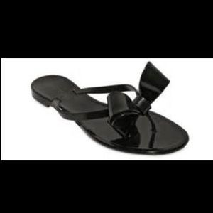 VALENTINO couture bow jelly flip flop