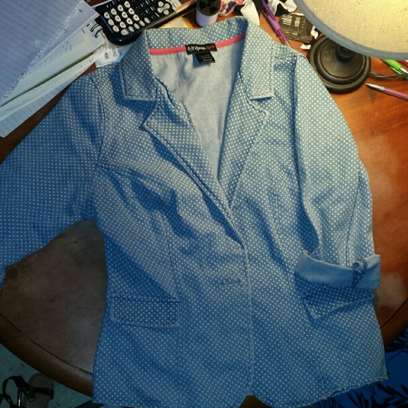 Polka dot blazer