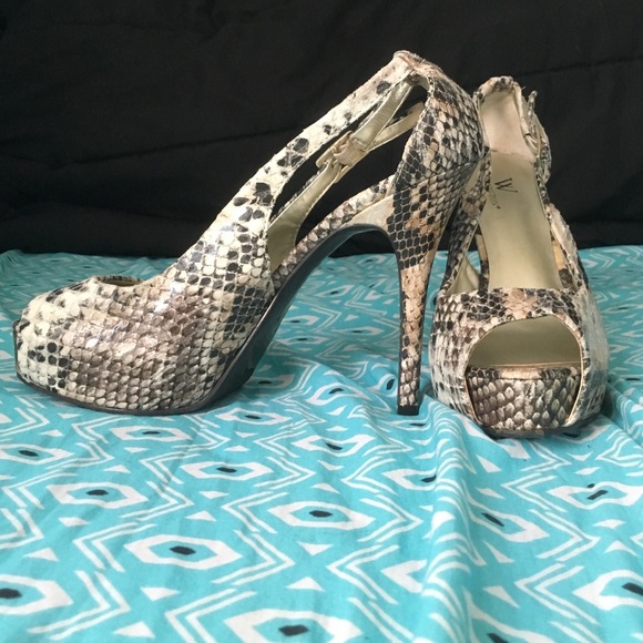 Worthington Snakeskin Print Heels - Picture 1 of 4