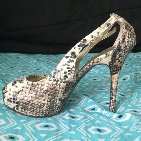 Worthington Snakeskin Print Heels - Picture 2 of 4