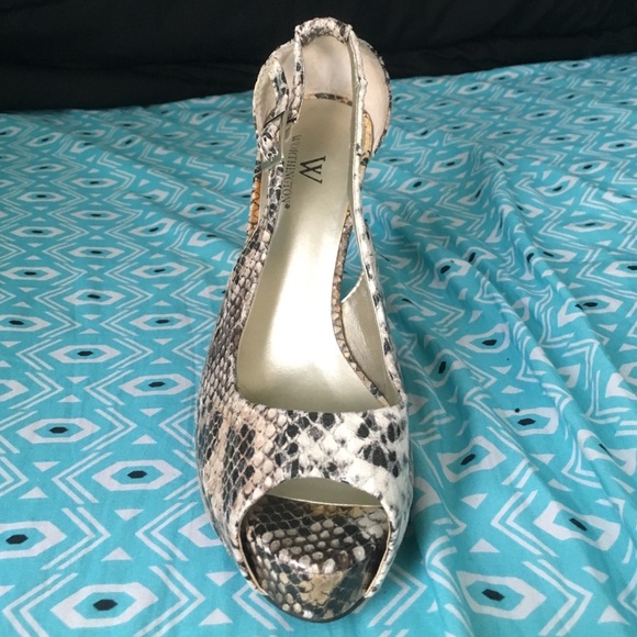 Worthington Snakeskin Print Heels - Picture 3 of 4