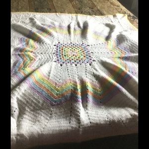 Multi colored blanket/throw