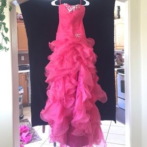GORGEOUS hot pink, size 2, prom dress!