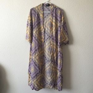 Purple & Yellow Kimono