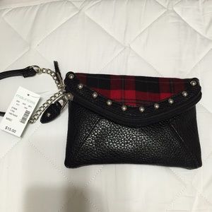 SOLD!!!    Maurice's Plaid Clutch/Wristlet