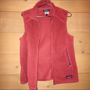 Patagonia synchilla rusty orange fleece vest