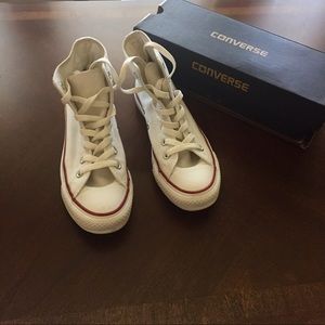 white high top converse