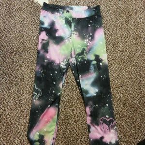 Justice unicorn capri leggings