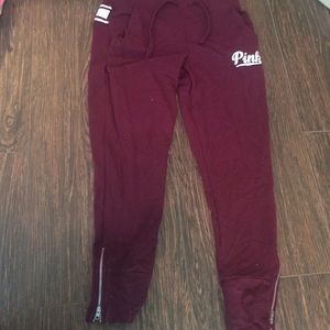 PINK sweatpants cropped