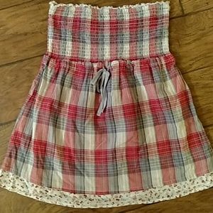 Maurice's long Strapless top