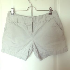 J Crew grey shorts. Size 2