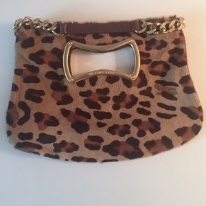 Michael Kors leopard print clutch