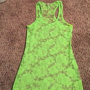 Lace tank top
