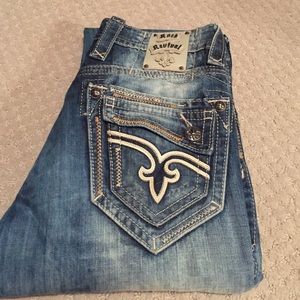 Mens Buckle Rock Revival "Jasper" bootcut jeans