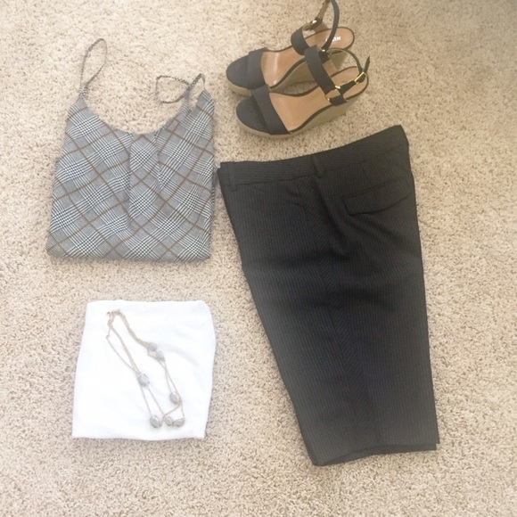 Express Pin Stripe City Shorts