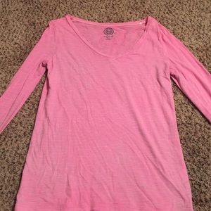 Pink long sleeve shirt