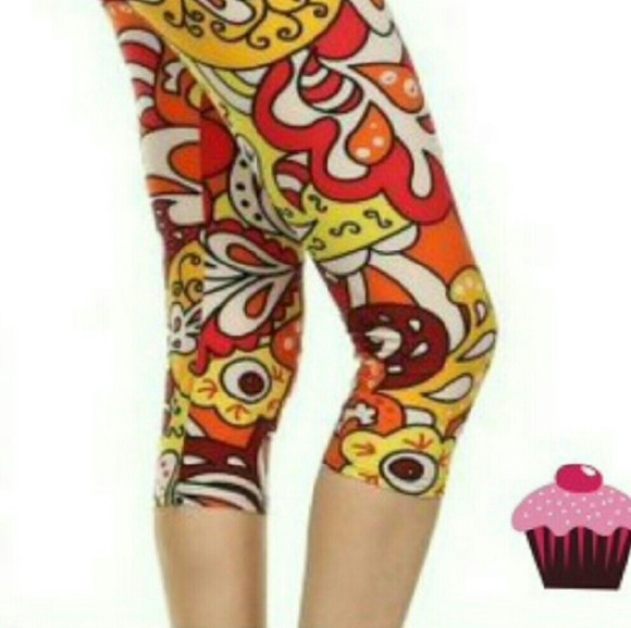 HP 9.12.17 💟💥Fun print plus size capri!!! - Picture 2 of 4