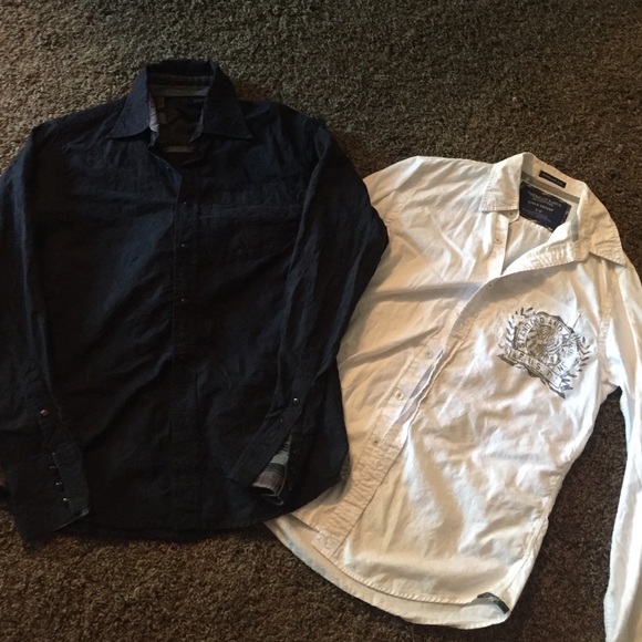 Bundle of 2 Men's long sleeve button down shirts - Picture 1 of 3