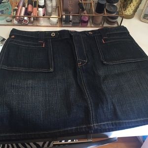 Denim mini skirt