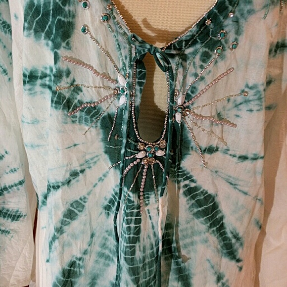 Bundled Tie Dye Embellished Tunic - Picture 2 of 4