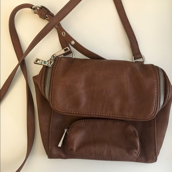 Brown cross body bag