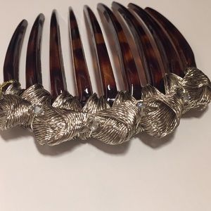 Silver Mesh Knotted Tort Comb