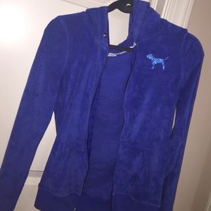 PINK royal blue hoodie