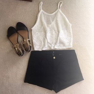 Black H&M shorts