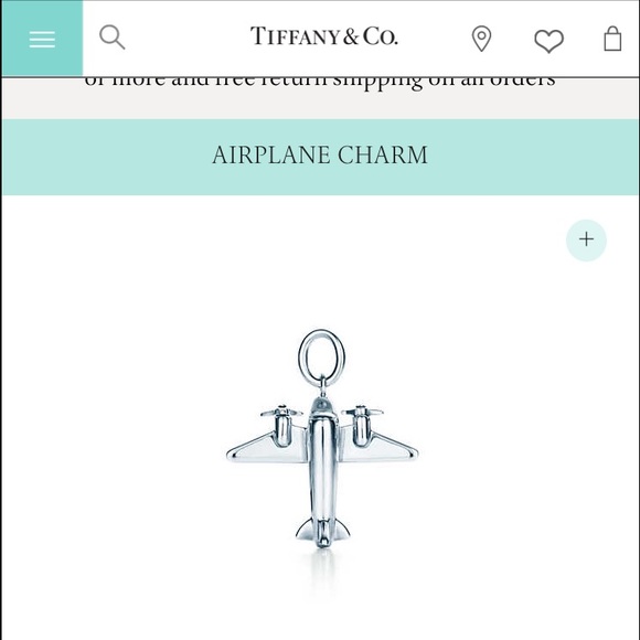 Tiffany & co airplane charm and 'beaded necklace'