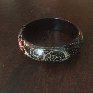 Wooden painted bracelet