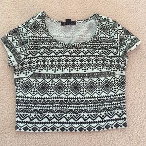 Tribal crop top