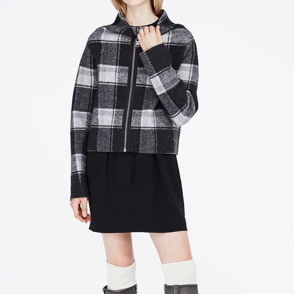 Armani 100% Wool Plaid Jacket
