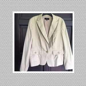 Talbots cream linen jacket