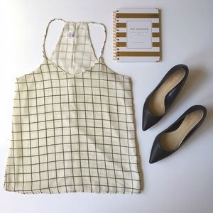 Black and white checkered tank