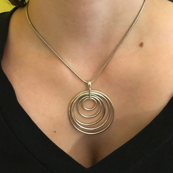 Silver ring pendant necklace - Picture 2 of 2