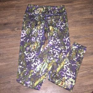 Lululemon tight spandex leggings floral print