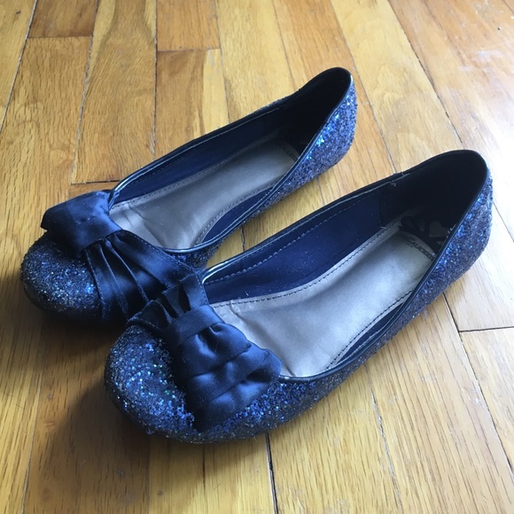 Dark blue flats