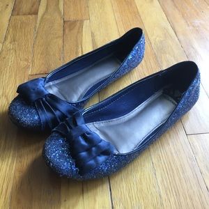 Dark blue flats