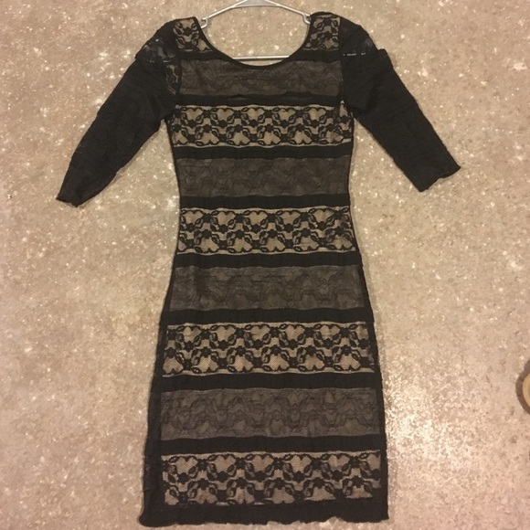 Black lace dress