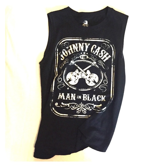 Johnny Cash sleeveless tee