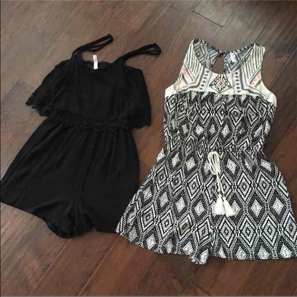 SOLD! Lot of 2 Adorable Rompers - Picture 1 of 4