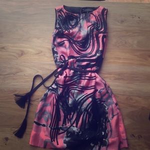 Robert Rodriguez embroidered open back dress