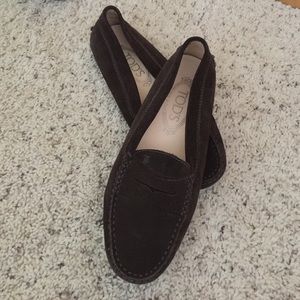 TOD'S suede driving moccasins. Size 7/37 excellent
