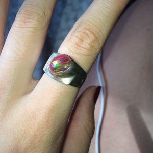 Rainbow jewel ring