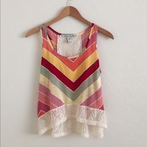 American Rag Chevron Top Multicolored