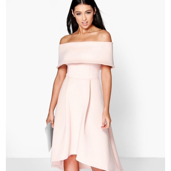 Off the shoulder skater dress