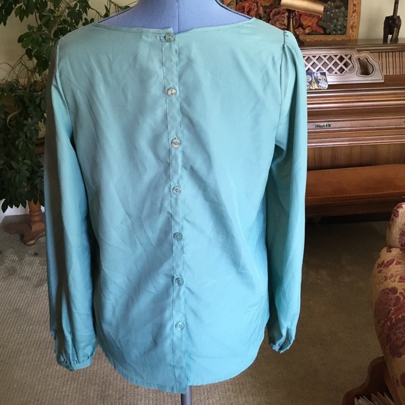 Teal blouse - Picture 4 of 4