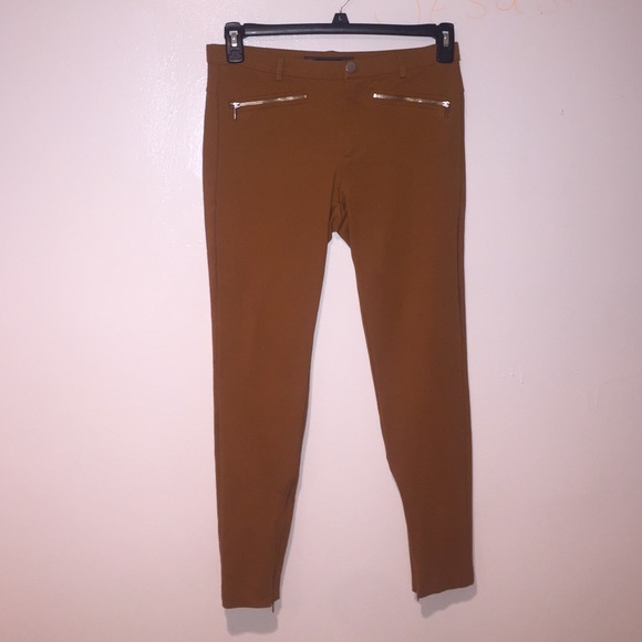 Mustard stretch pants