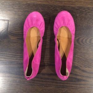 J. Crew pink/fuchsia ballet flats